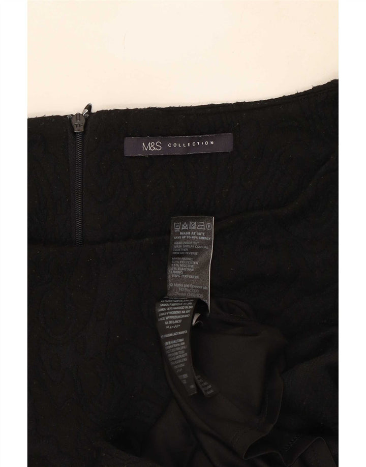 Marks & Spencer Vestido tubo para mujer UK 44 Mediano Negro Paisley Poliéster