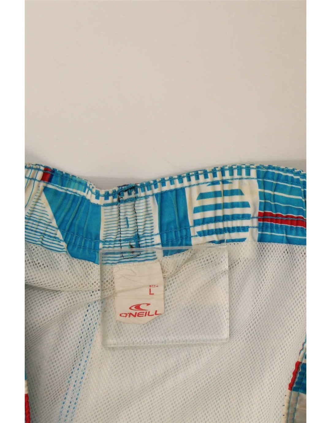 O'Neill Mens Swimming Shorts Large Blue Geometric Polyester
