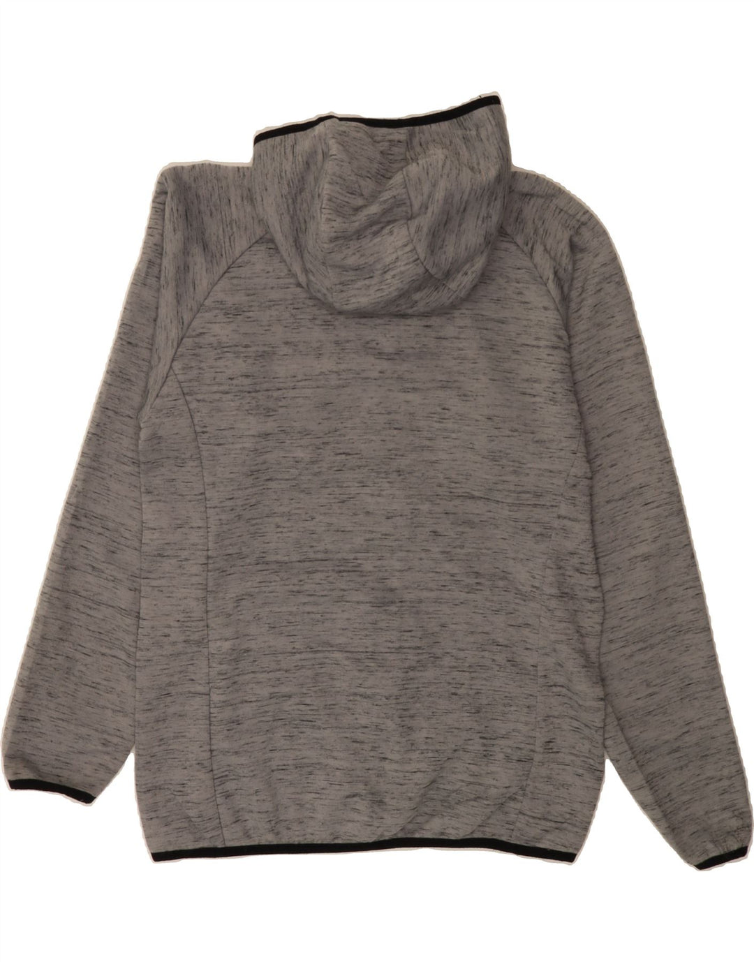 EDDIE BAUER Mens Zip Hoodie Sweater Medium Grey Flecked Polyester Vintage Eddie Bauer and Second-Hand Eddie Bauer from Messina Hembry 