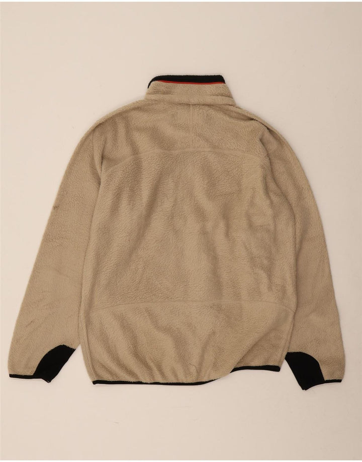 Fila Veste polaire pour homme UK 40 Large Beige Colourblock Polyester