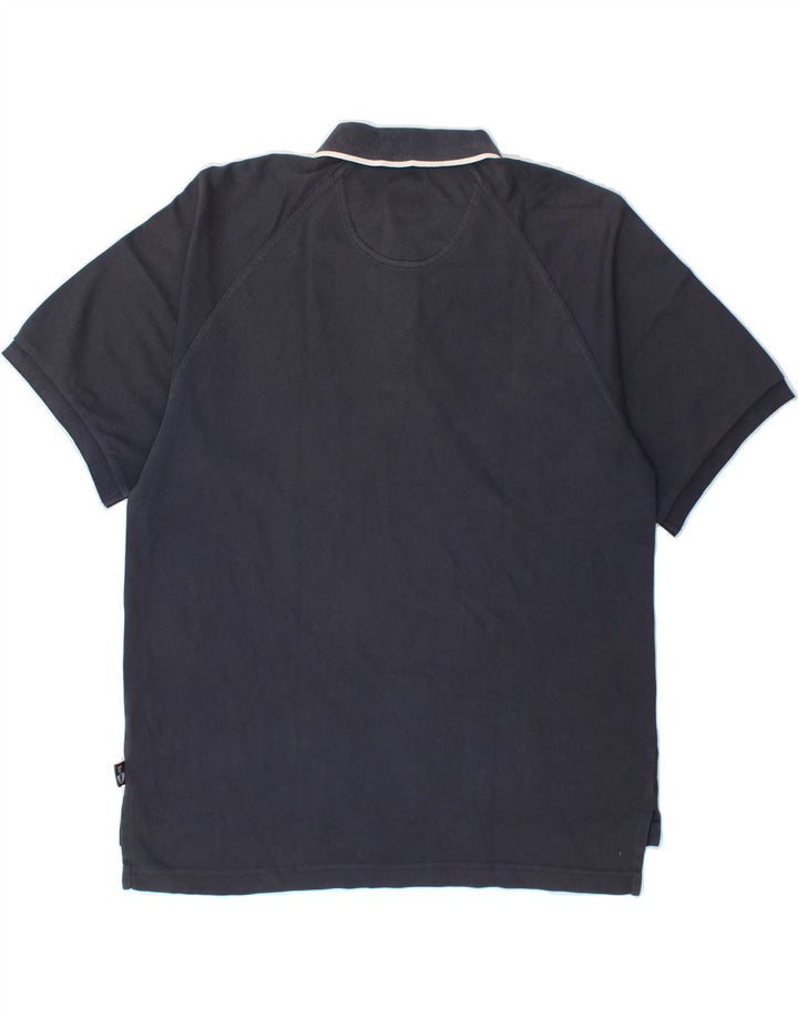 ADIDAS Mens Climalite Polo Shirt Medium Navy Blue Cotton Vintage Adidas and Second-Hand Adidas from Messina Hembry 