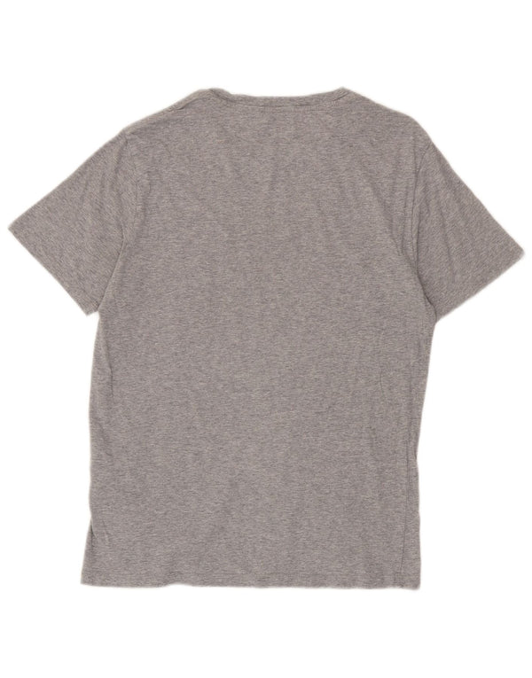 Levi's Womens Graphic T-Shirt Top UK 14 Medium Grey Flecked Cotton