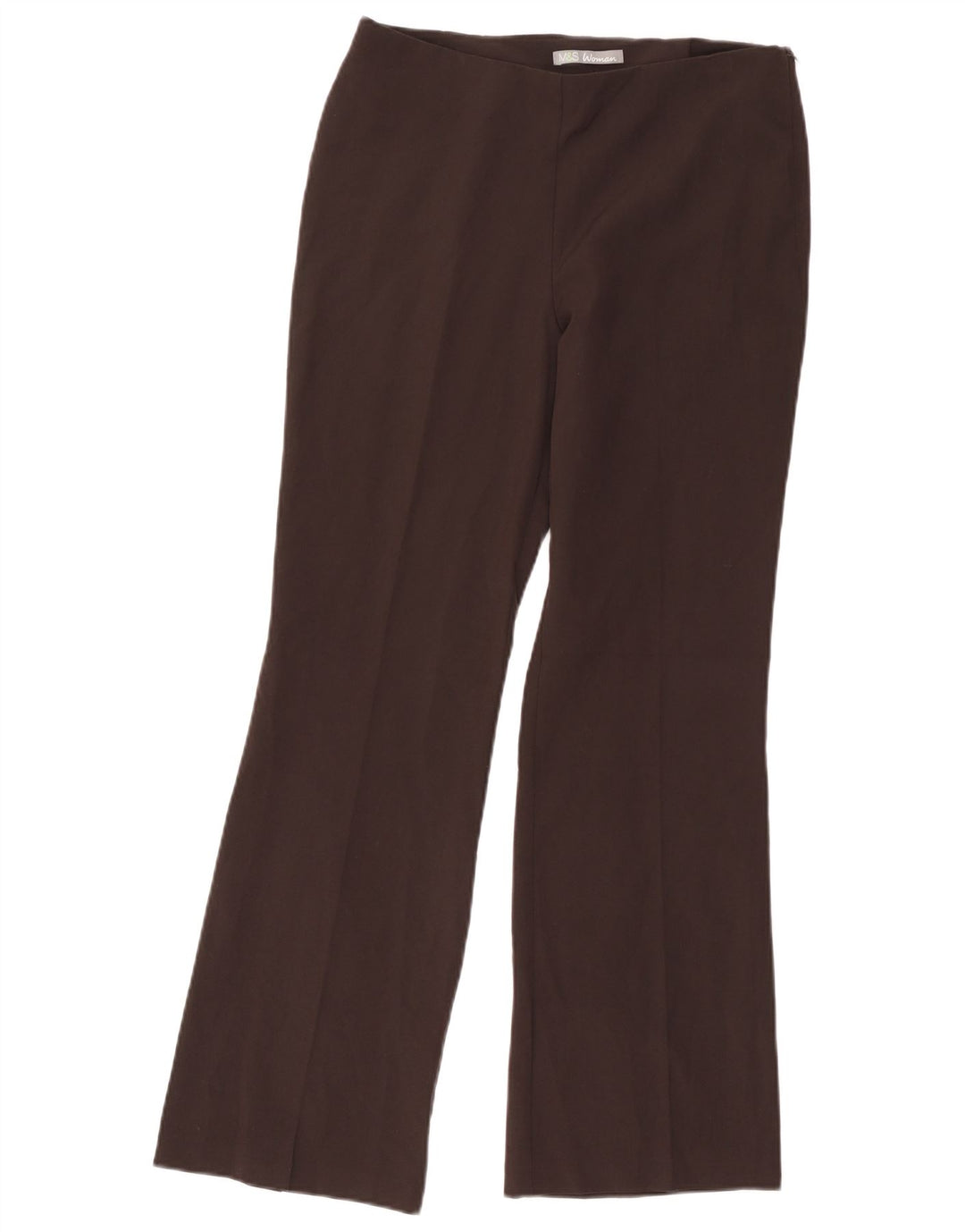 Marks & Spencer Womens Bootcut Casual Trousers UK 12 Medium W30 L29 Grey