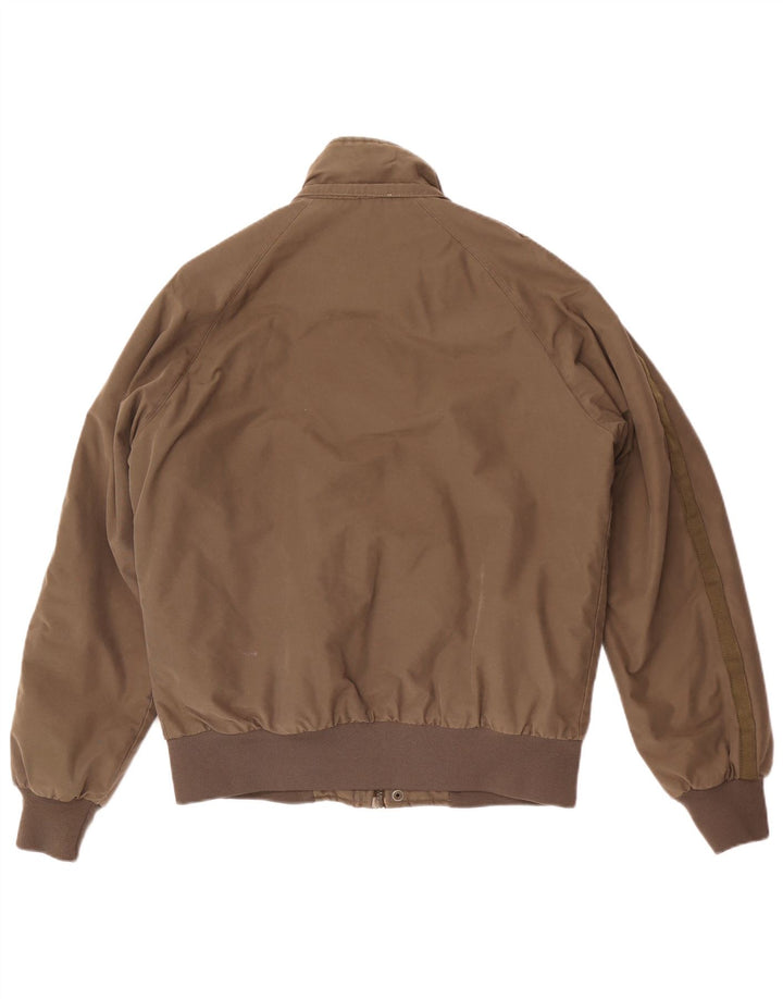 Puma Ανδρικό Bomber Jacket UK 40 Large Khaki Cotton