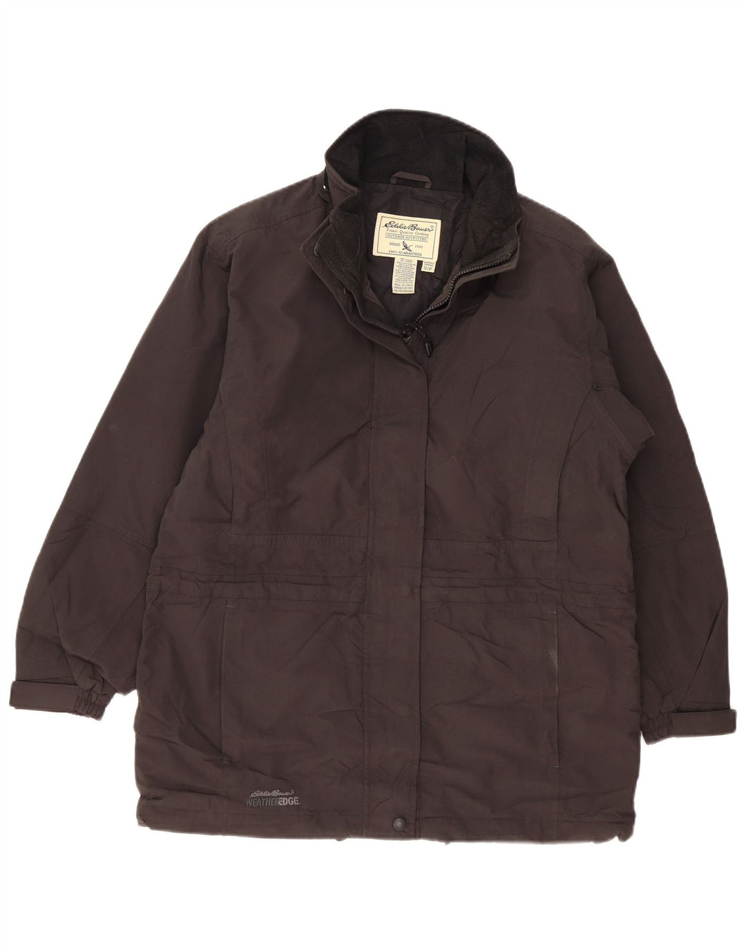 EDDIE BAUER Womens Weather Edge Windbreaker Jacket UK 10 Small Black