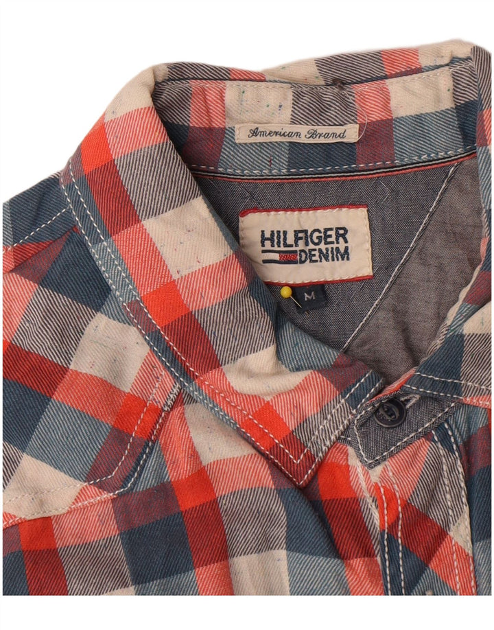 Tommy Hilfiger Mens Shirt Medium Multicoloured Check Cotton