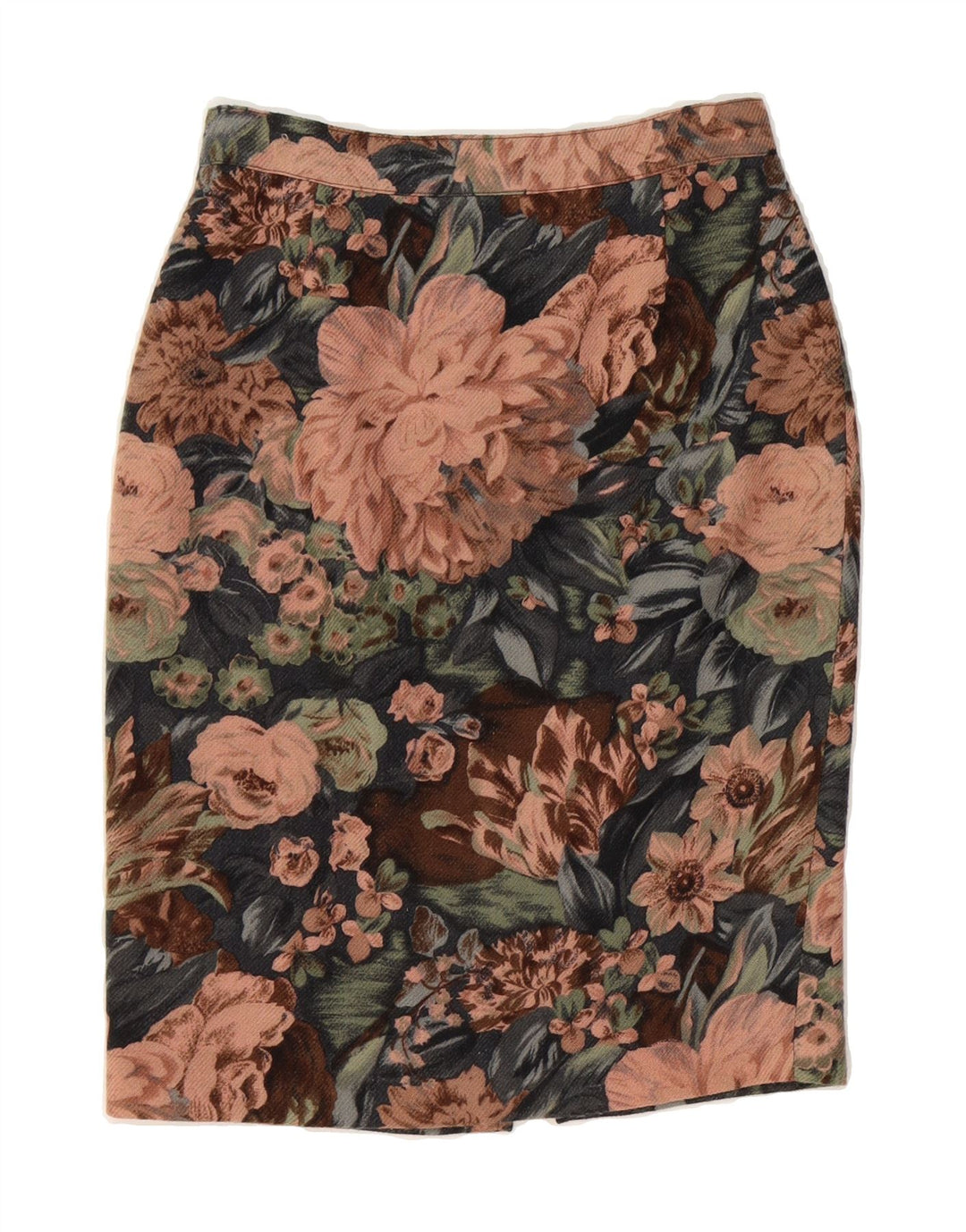 ANTONELLA Womens Pencil Skirt IT 42 Medium W26 Multicoloured Floral Vintage Antonella and Second-Hand Antonella from Messina Hembry 