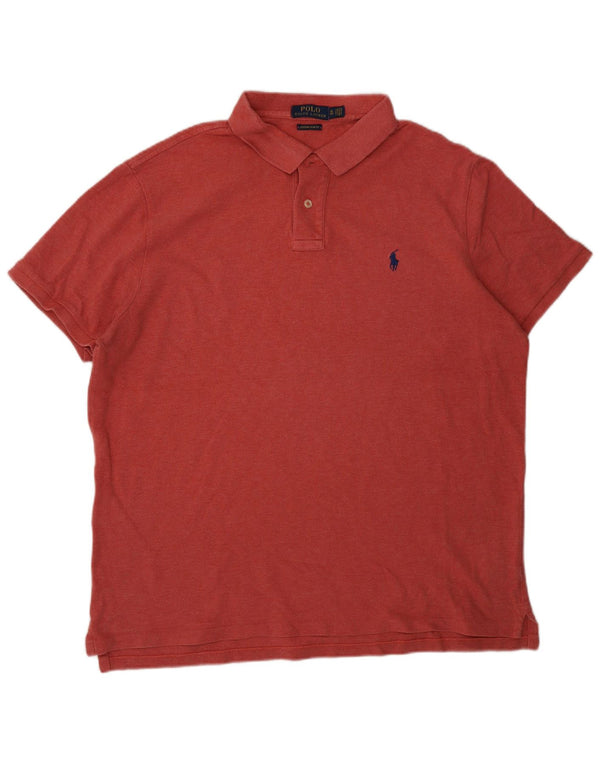 Polo Ralph Lauren Herre Custom Slim Fit skjorte XL rød bomuld