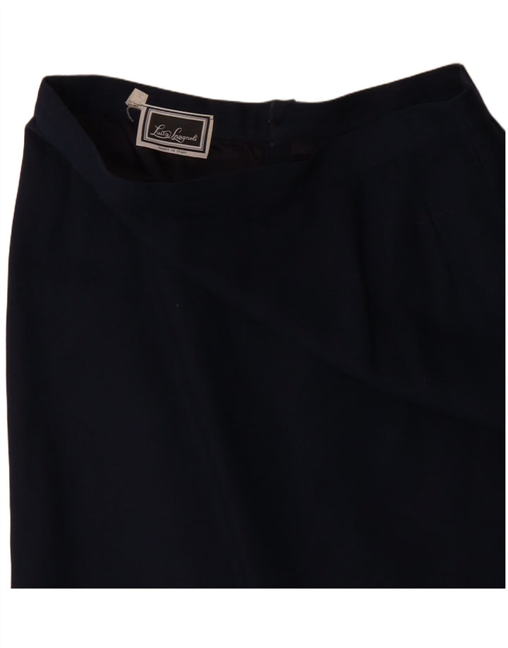 LUISA SPAGNOLI Womens Straight Skirt IT 44 Medium W28  Navy Blue