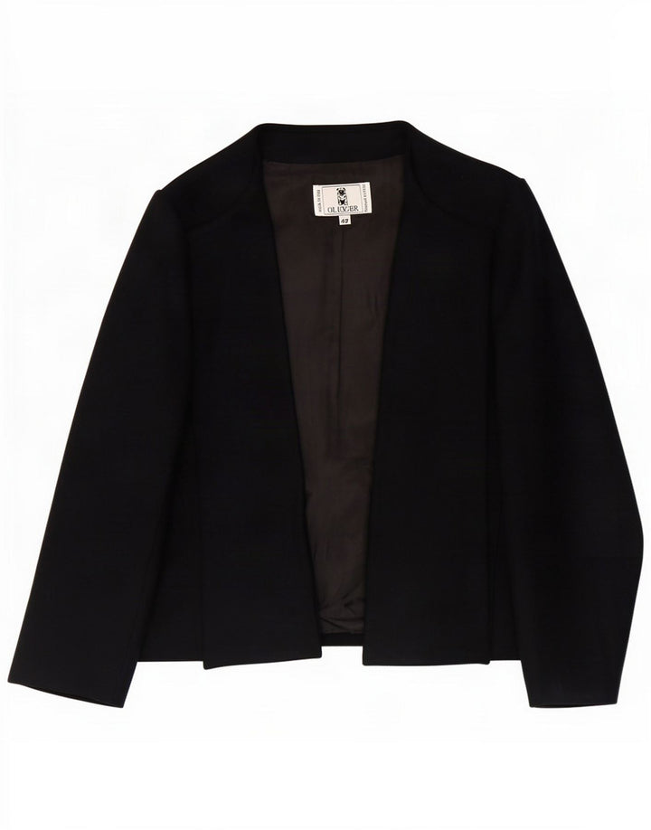 Oliver Womens Open Blazer Jacket IT 42 Medium Bleumarin Blue