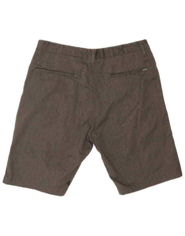 Volcom Mens Chino Shorts W36 Large Grey Cotton