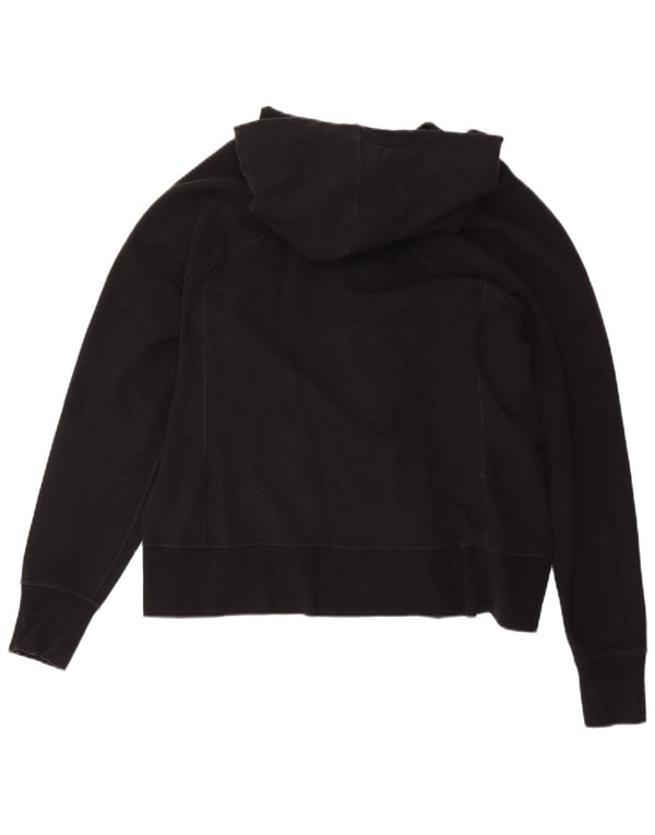 Damski sweter z kapturem i zamkiem błyskawicznym Nike UK 18 XL, czarna bawełna