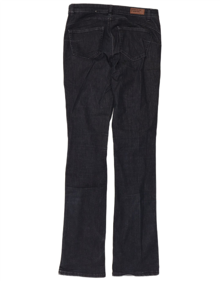 Jeans Bootcut da donna Benetton W30 L34 Blu Navy