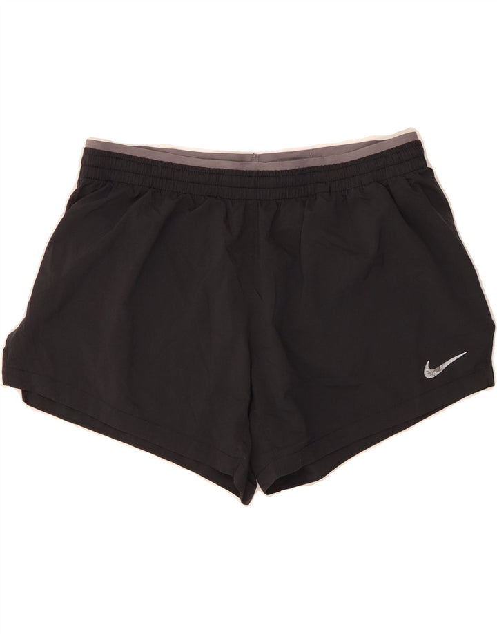 NIKE Womens Dri Fit Sport Shorts UK 14 Medium  Black Polyester Vintage Nike and Second-Hand Nike from Messina Hembry 