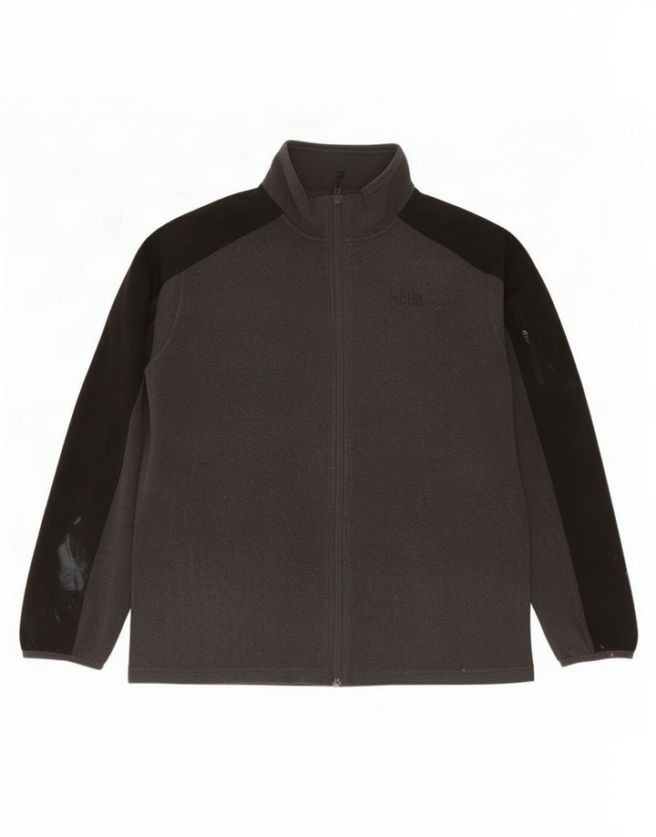 The North Face Mens Fleece Jacket UK 40 Large Grey Colourblock Polyester