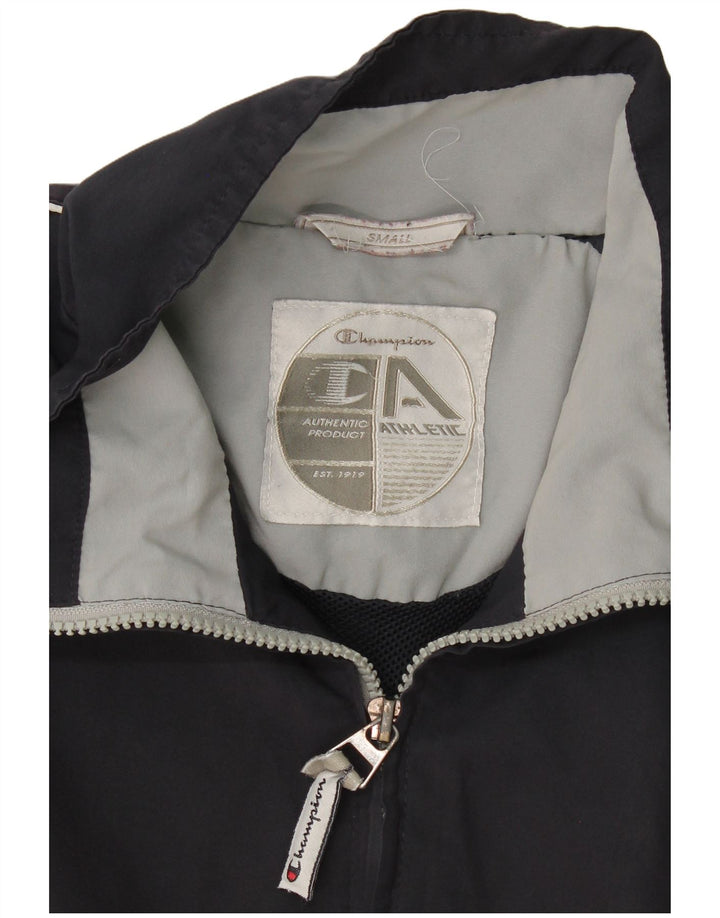 Champion Mens Tracksuit Top Jacket Small Navy Blue Colourblock