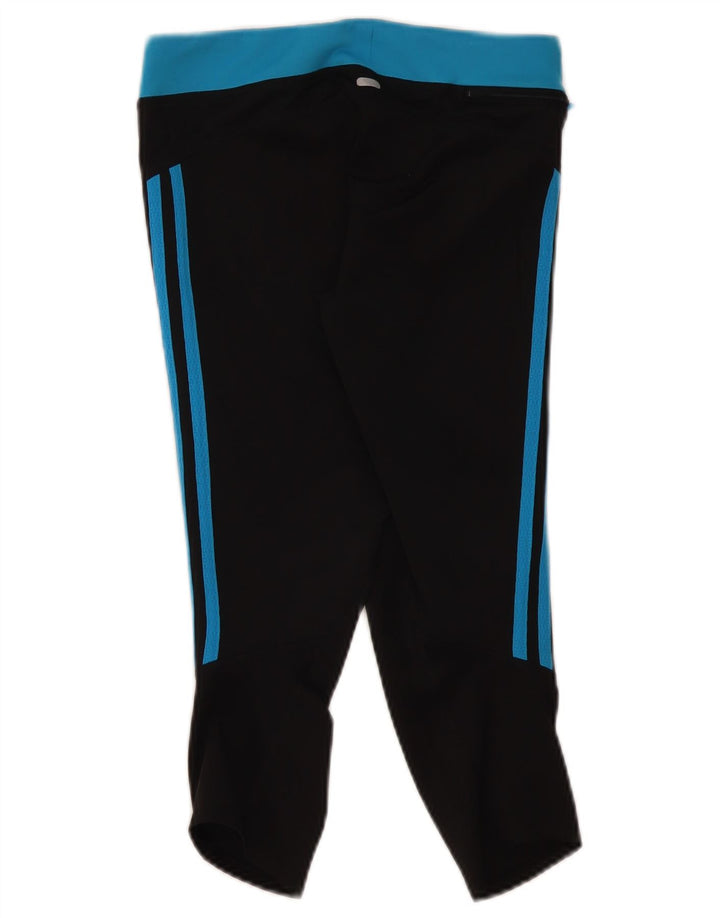 Adidas Womens Climalite Capri Leggings UK 10 Small  Black Polyester