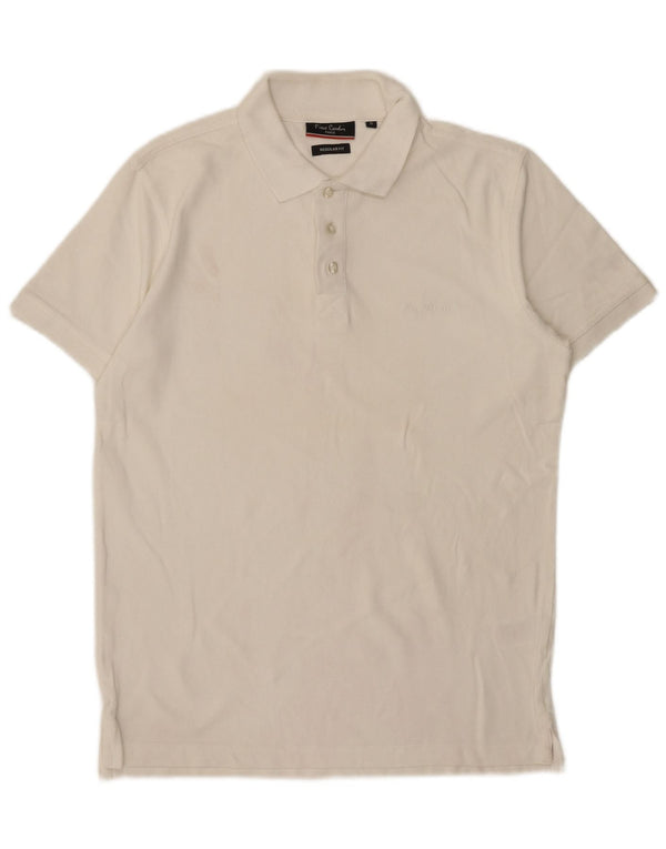 Pierre Cardin Polo De Corte Regular Para Hombre Pequeño Algodón Blanco