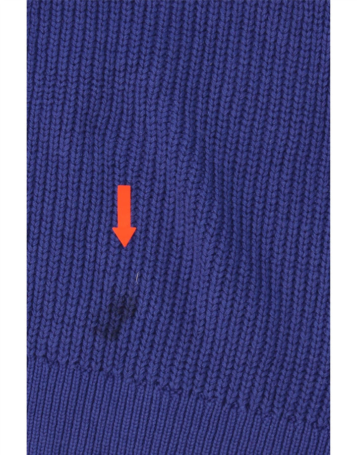 MARKS & SPENCER Womens Oversized Open Cardigan Sweater UK 16 Large Blue Vintage Marks & Spencer and Second-Hand Marks & Spencer from Messina Hembry 