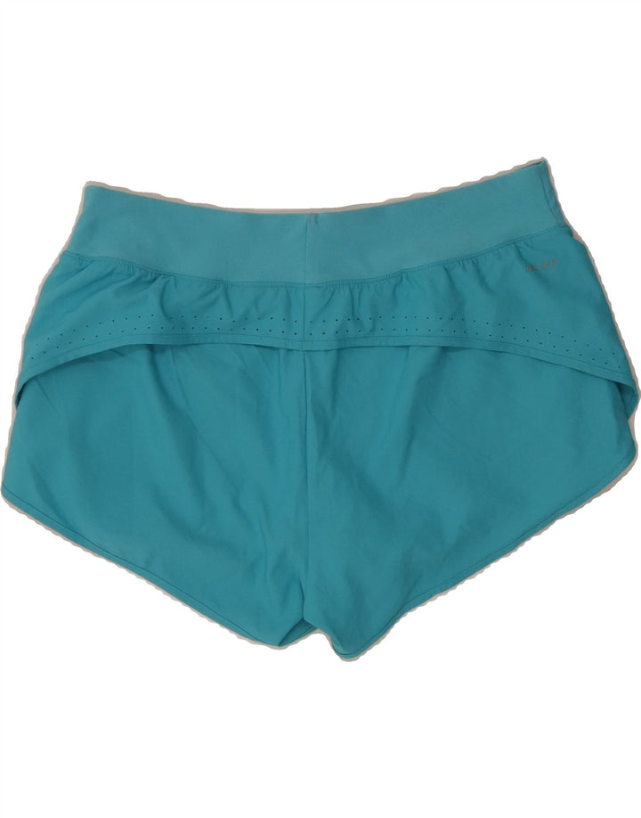 NIKE Womens Dri Fit Sport Shorts Large Blue Vintage Nike and Second-Hand Nike from Messina Hembry 