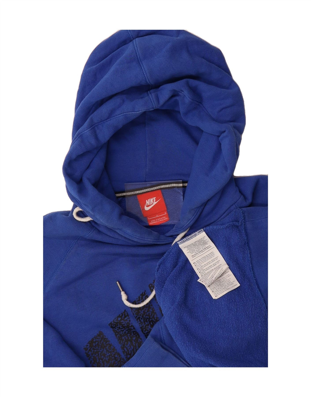 NIKE Mens Graphic Hoodie Jumper Large Blue Cotton Vintage Nike and Second-Hand Nike from Messina Hembry 