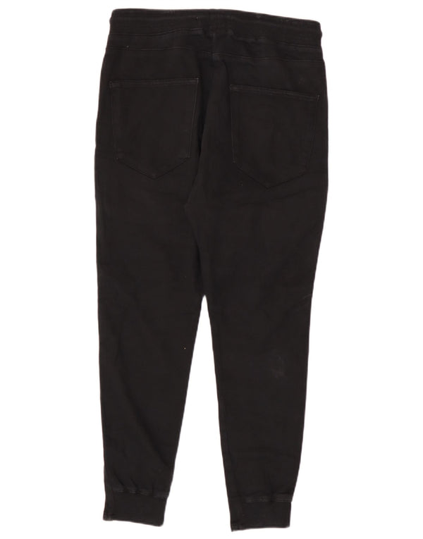 Zara Mens Joggers Chino Trousers Medium W31 L26 Black