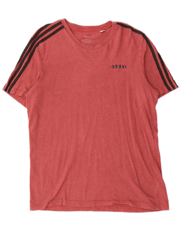 Adidas Herre T-Shirt Top Stor Rød Bomuld