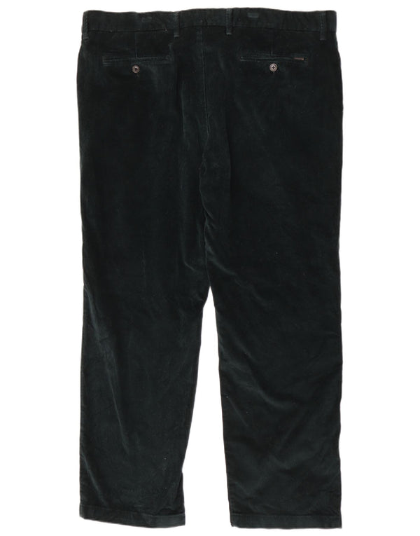 Marks & Spencer Herre Lige Regular Corduroy Bukser W42 L31 Grøn