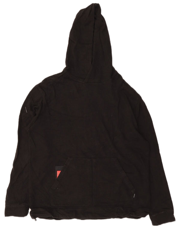 Hurley Pull à capuche pour homme en coton noir Large