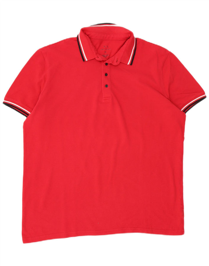 Armani Exchange Herre Polo Shirt XL Rød Bomuld