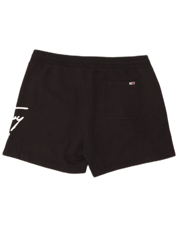 Pantaloncini sportivi grafici da uomo Tommy Hilfiger XL in cotone nero