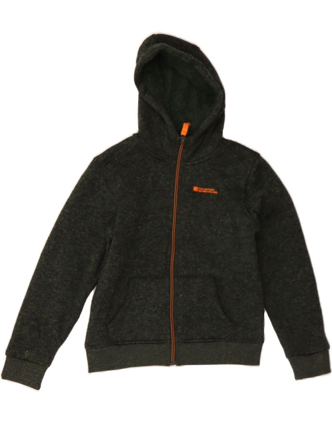 MOUNTAIN WAREHOUSE Boys Zip Hoodie Sweater 9-10 Years Green Polyester Vintage Mountain Warehouse and Second-Hand Mountain Warehouse from Messina Hembry 