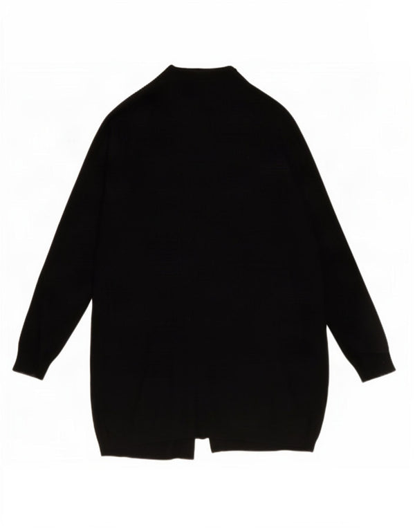 Pulover cardigan deschis pentru femei Marks & Spencer UK 14 Medium Black Viscose
