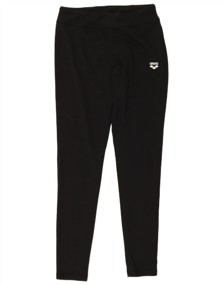 Arena Damen Leggings UK 12 Mittelschwarze Baumwolle