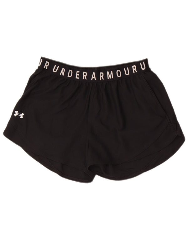 Under Armour Damen Heat Gear Loose Fit Sportshorts UK 14 Large Schwarz