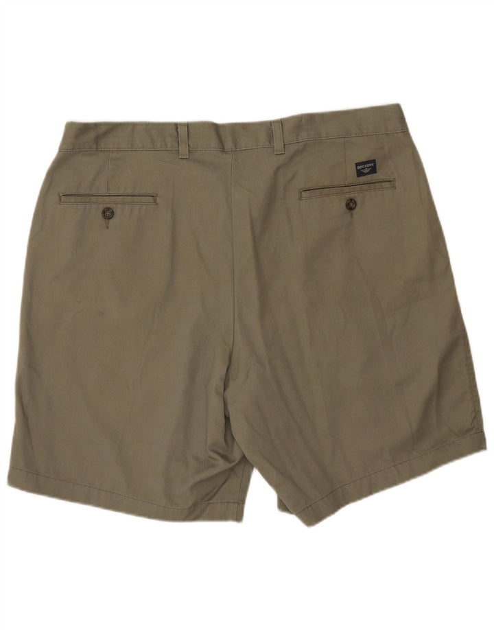 Dockers Mens Stain Defender Chino Shorts W38 XL Khaki
