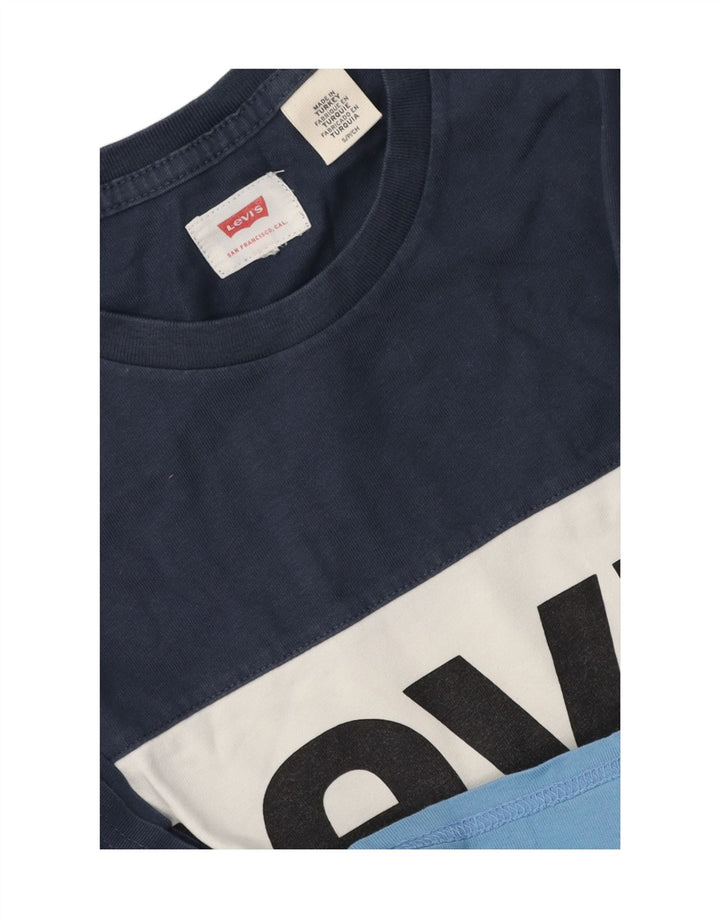 T-shirt grafica da uomo Levi's Top Small multicolore a blocchi di colore