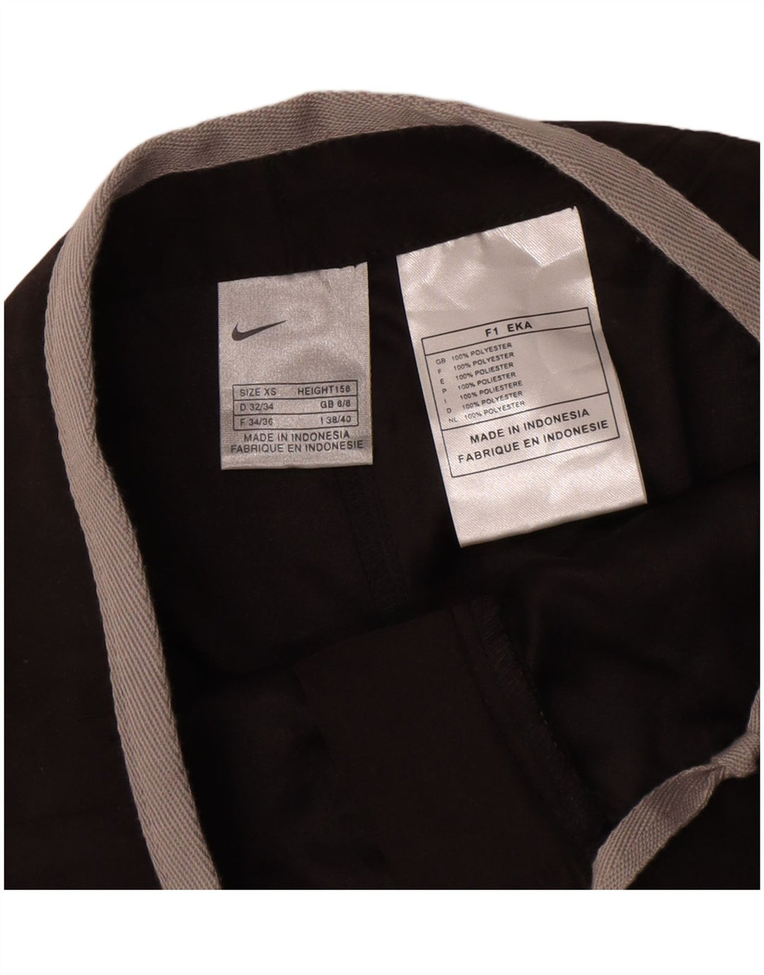 Nike Womens Tracksuit Trousers UK 6 XS  Black Polyester