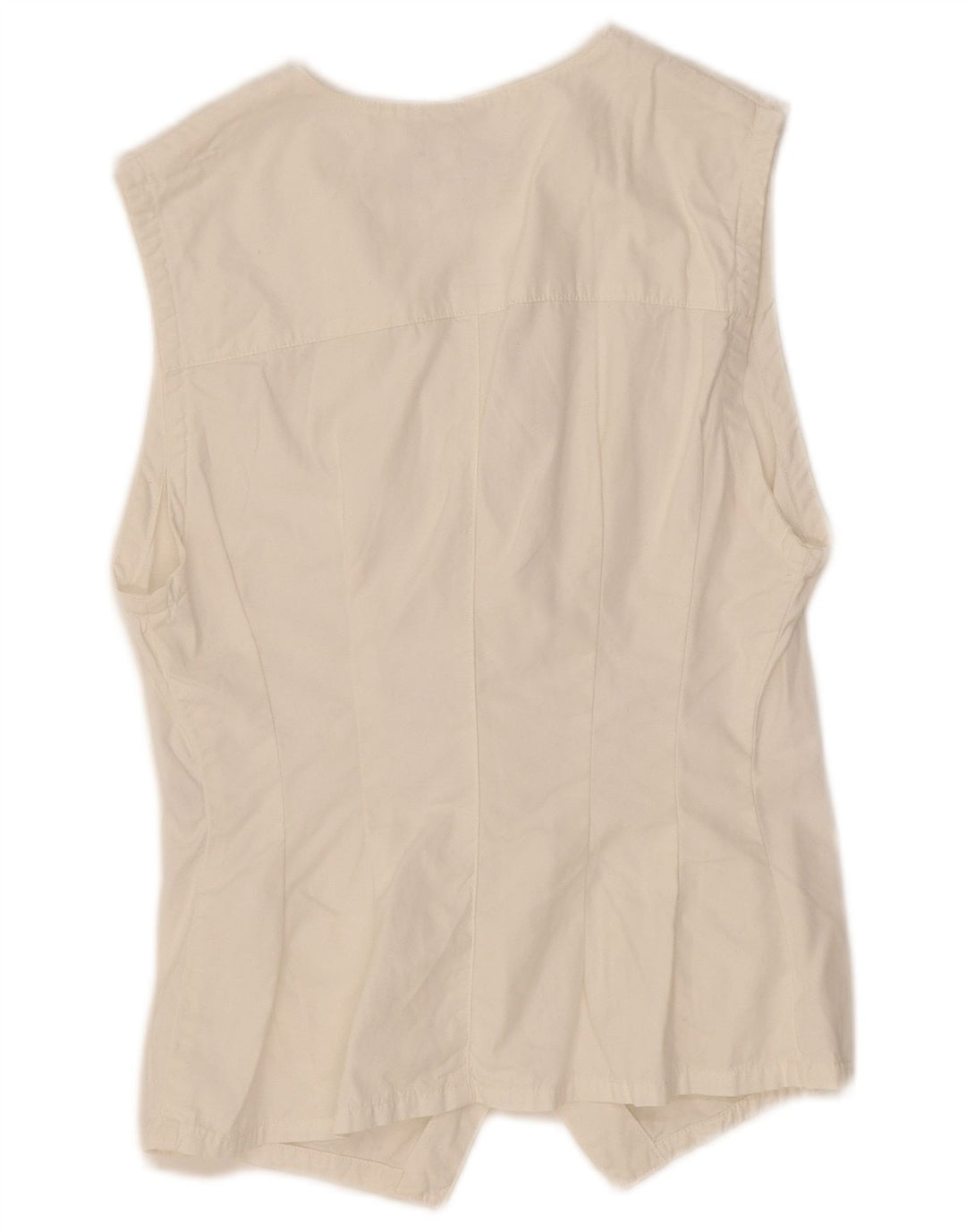 Gilet da donna RENE LEZARD UK 12 Cotone bianco medio