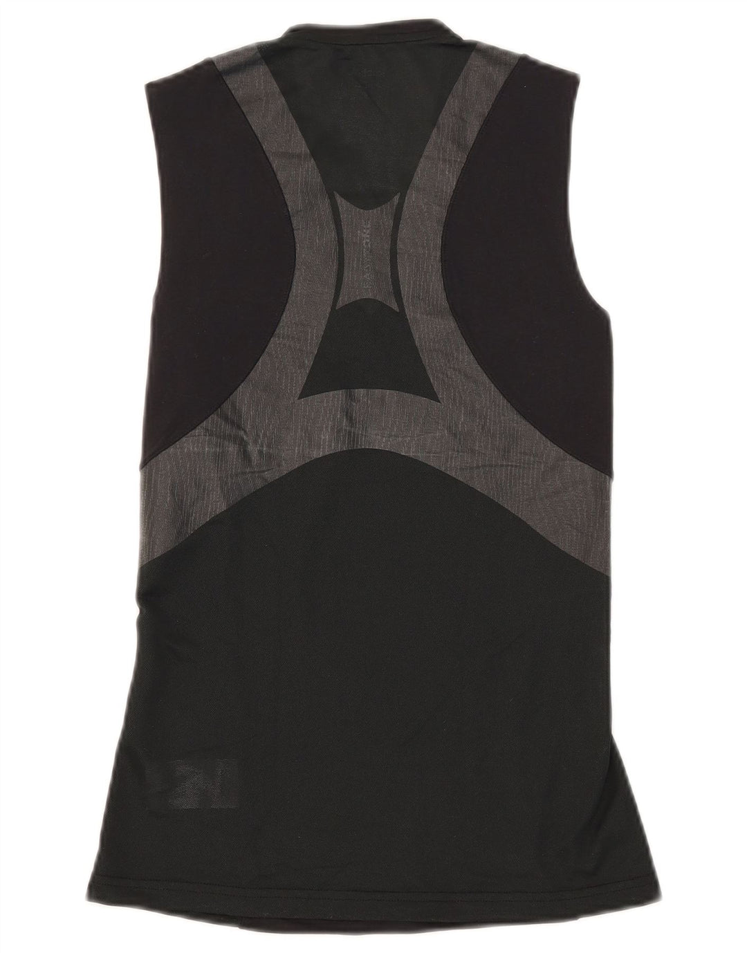 Reebok Womens Vest Top UK 12/14 Medium Black Colourblock Cotton