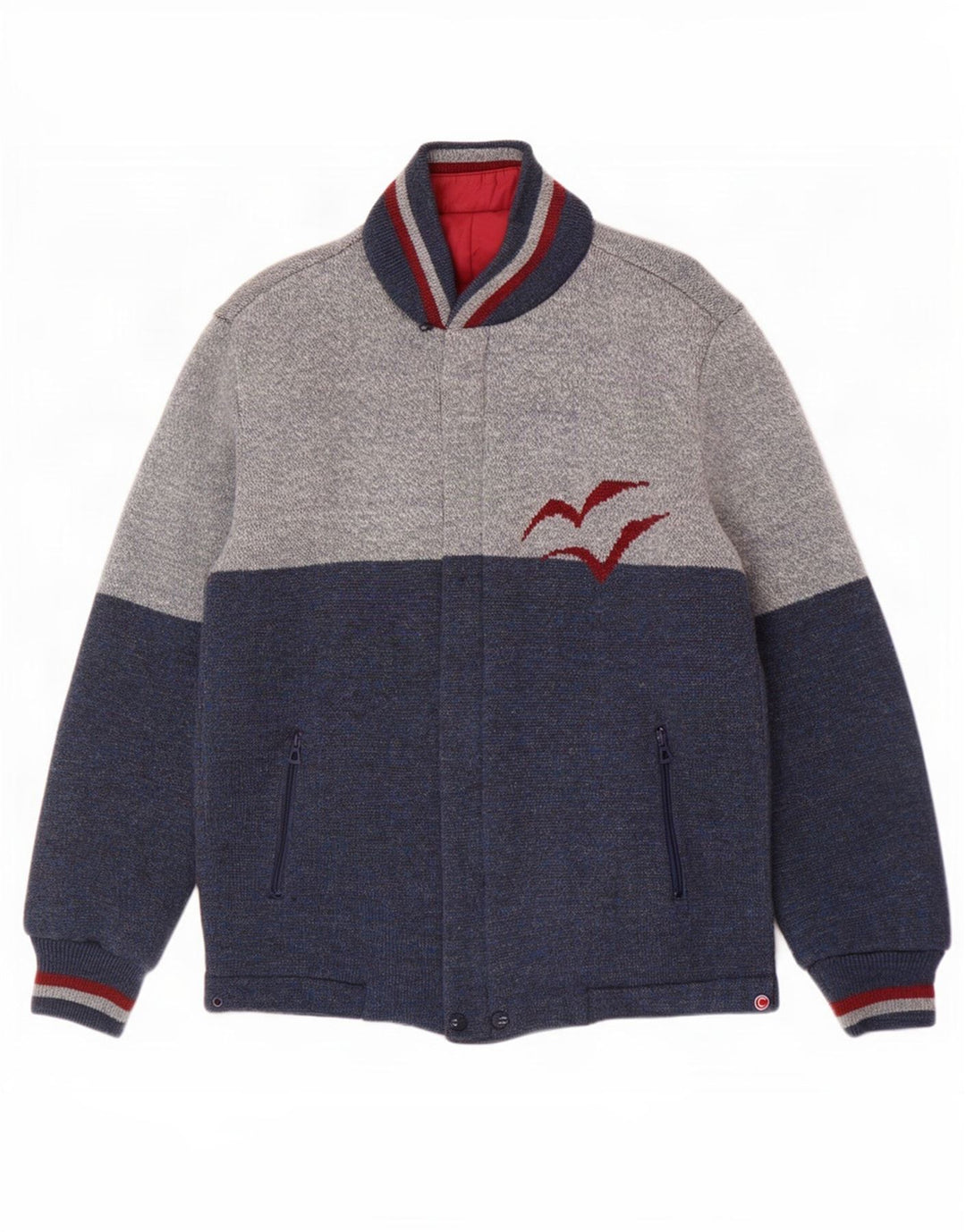 Colmar Chaqueta reversible gráfica para hombre IT 52 XL Azul marino Colorblock