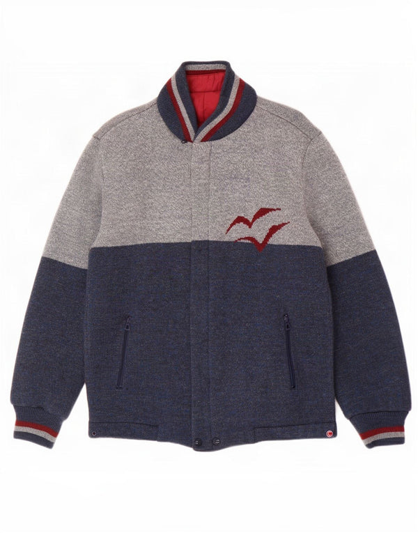 Colmar Chaqueta reversible gráfica para hombre IT 52 XL Azul marino Colorblock