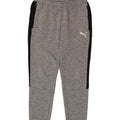 Puma Herren-Trainingshose, große graue Colourblock-Baumwolle
