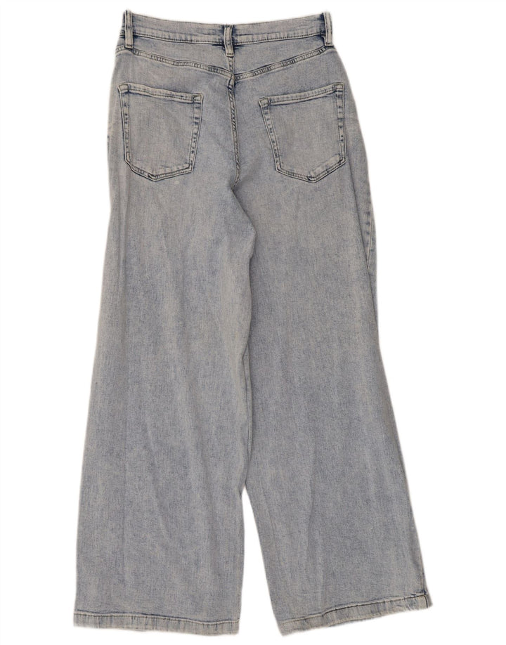 Dkny Womens Wide Leg Jeans W29 L28 Blue Cotton