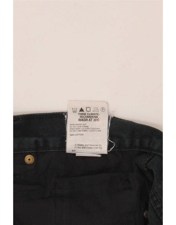 Marks & Spencer Mens Blue Harbour Straight Jeans W42 L31 Black Cotton