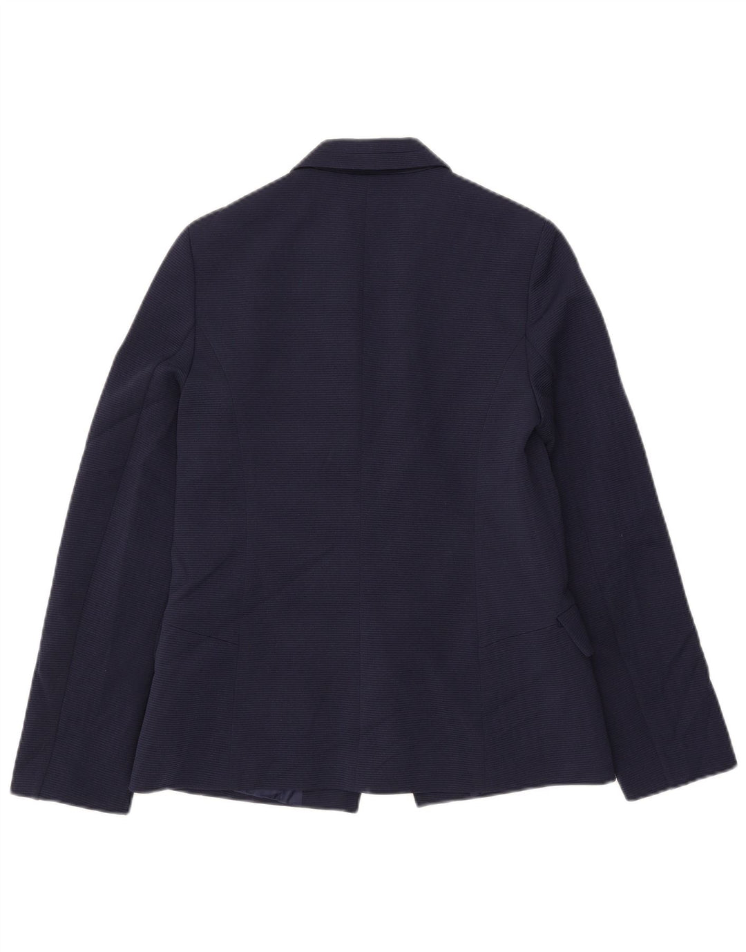 Oasis Chaqueta tipo blazer abierta para mujer UK 10 Small Poliéster azul marino