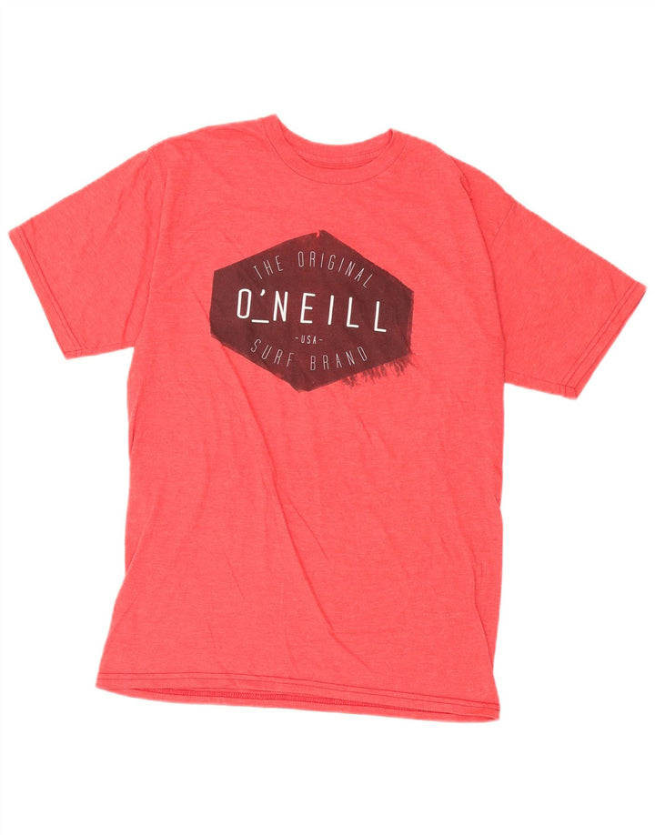 O'Neill Mens Modern Fit Graphic T-Shirt Top Medium Red Cotton