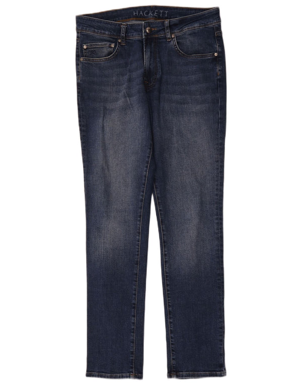 Hackett Womens Slim Jeans W32 L31 Blue Cotton