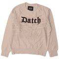 Felpa grafica da uomo Datch, maglione, cotone bianco medio