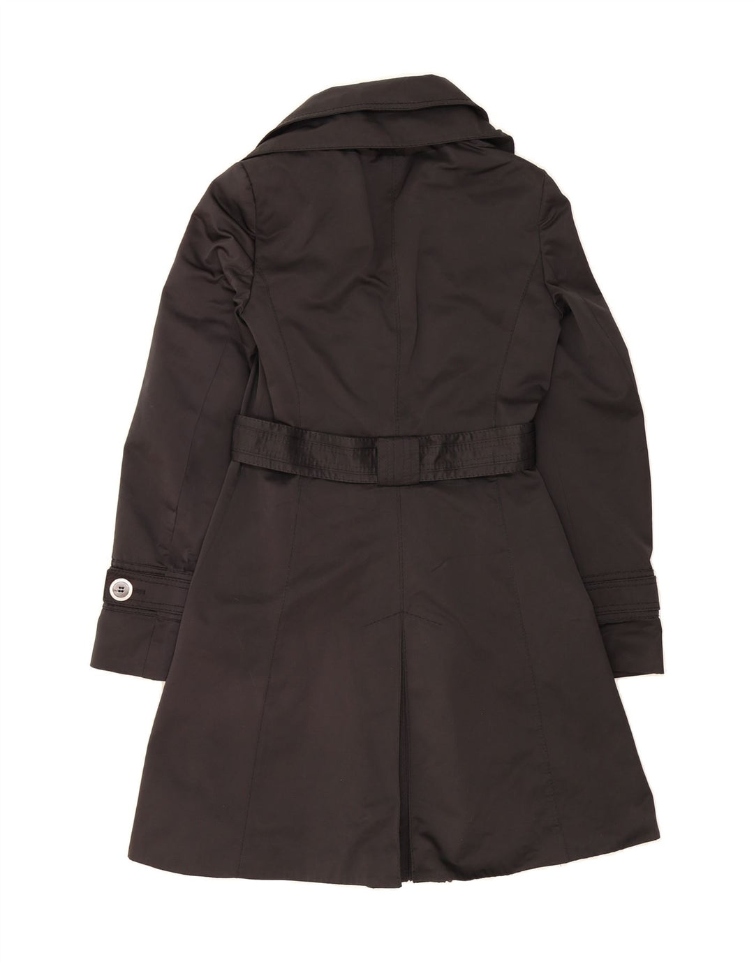 KAREN MILLEN Womens Overcoat UK 8 Small Black Polyester Vintage Karen Millen and Second-Hand Karen Millen from Messina Hembry 